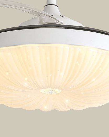 BrightFlow Versatile Lighting Retractable Ceiling Fan