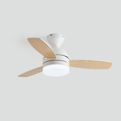 Scandinavian Style LED Ceiling Fan – Pink or White