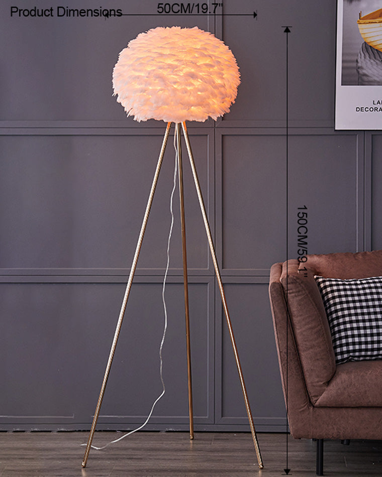 Lampadaire Trépied "Feather"