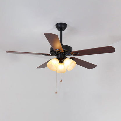 Borealys Vintage Glass Fan Chandelier