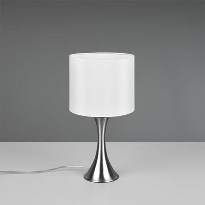 Lampe D'Appoint pour Salon - Chrome et Blanc