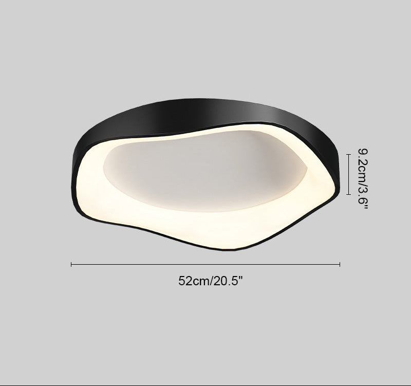 Modern Round Wavy Ceiling Light