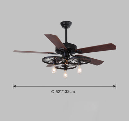 Industrial Ceiling Fan with FerroNox™ Wood Blades