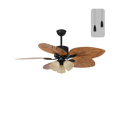 Golden Palm Tree Ceiling Fan
