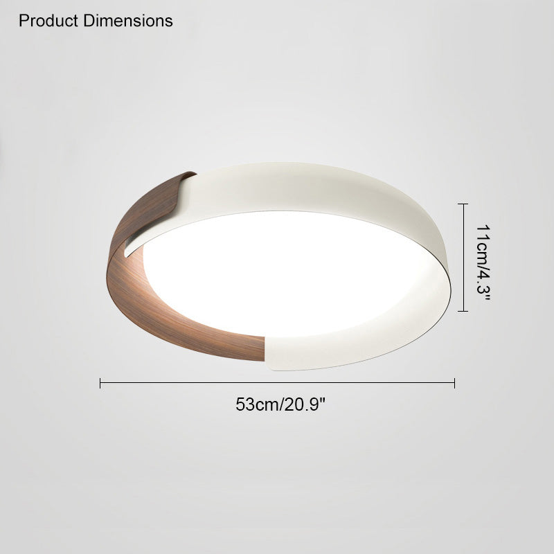 WalnutGlow Ceiling Light