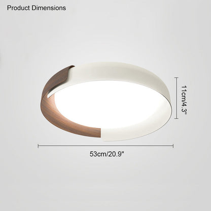 WalnutGlow Ceiling Light