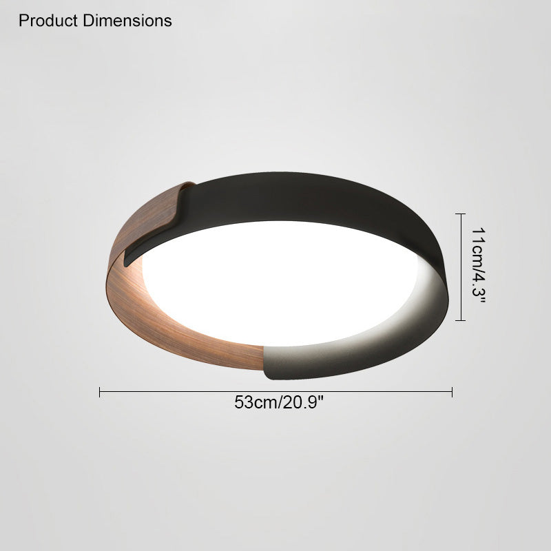 WalnutGlow Ceiling Light