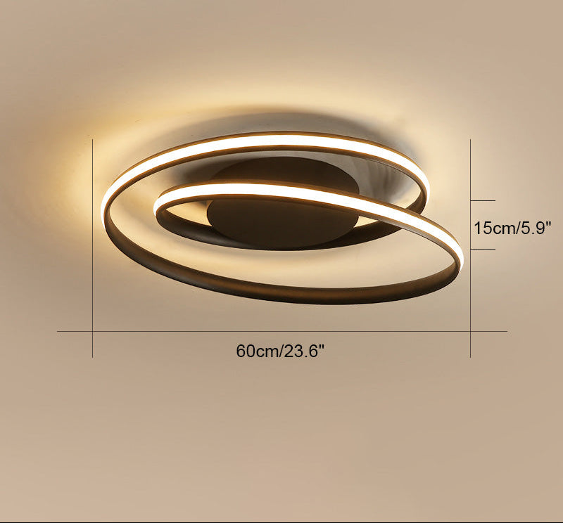 Dimmable LED Spiral Ceiling Light