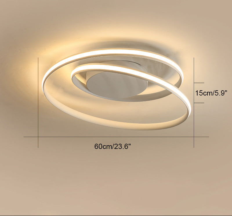 Dimmable LED Spiral Ceiling Light
