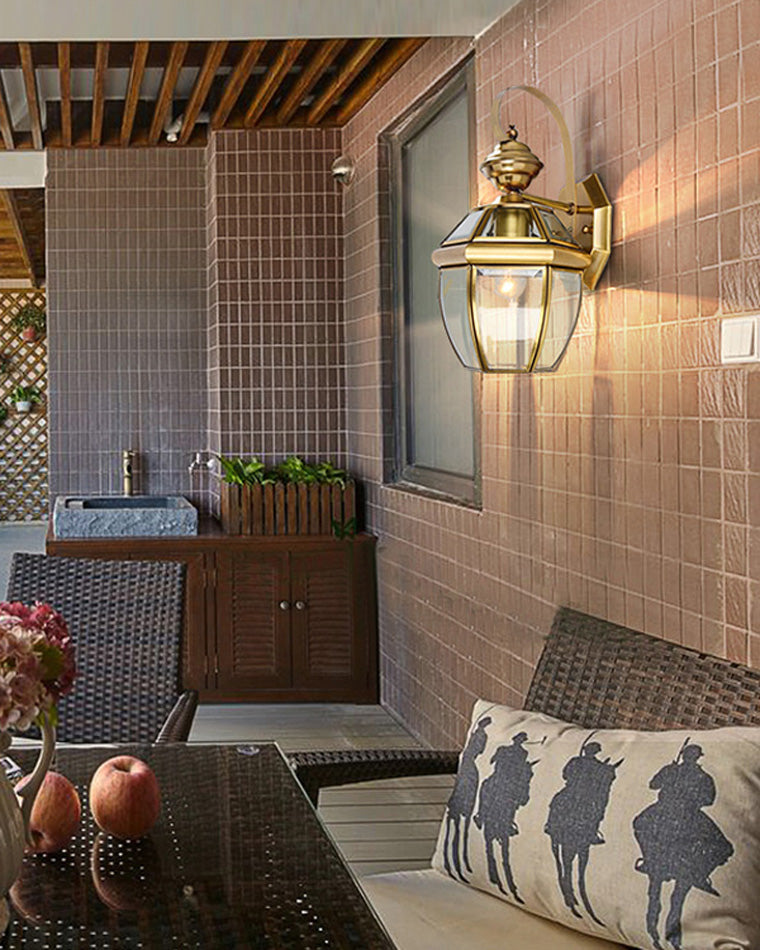 Colonial Gold Outdoor Wall Sconce – Classic Charm and Refined Radiance