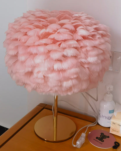 Table Lamp - Globe Feather