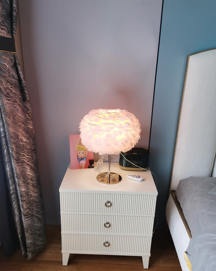 Table Lamp - Globe Feather