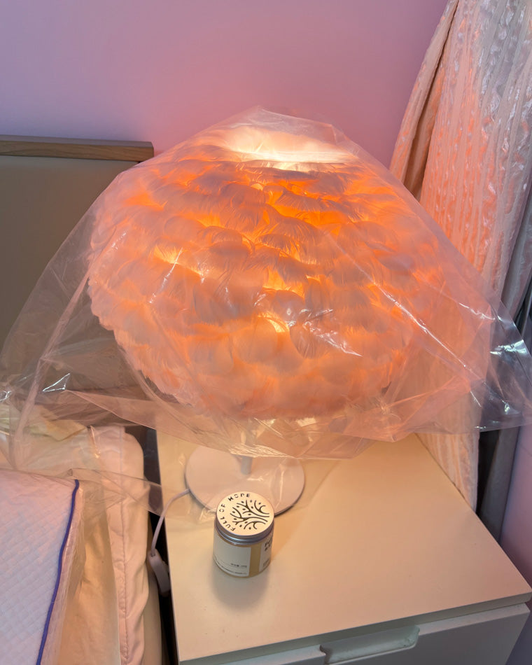 Table Lamp - Globe Feather