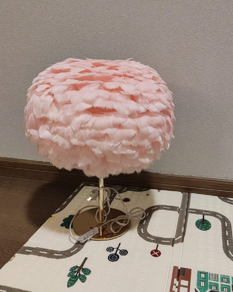 Table Lamp - Globe Feather