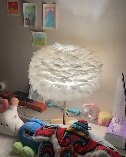 Table Lamp - Globe Feather