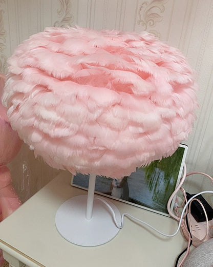 Table Lamp - Globe Feather