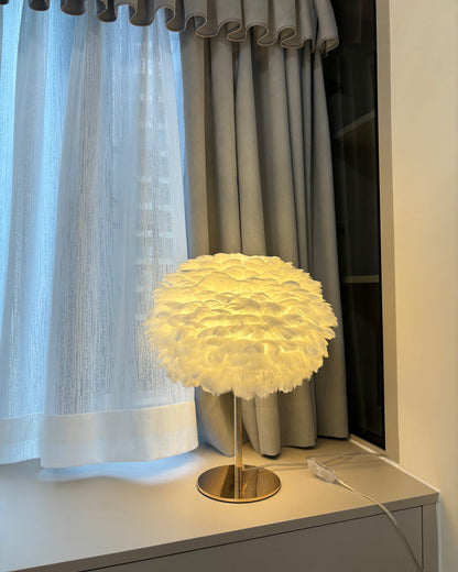 Table Lamp - Globe Feather
