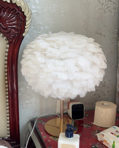 Table Lamp - Globe Feather