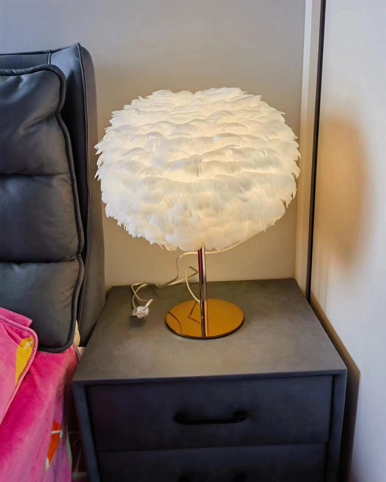 Table Lamp - Globe Feather