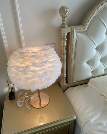 Table Lamp - Globe Feather