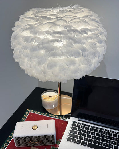 Table Lamp - Globe Feather