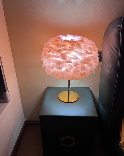 Table Lamp - Globe Feather