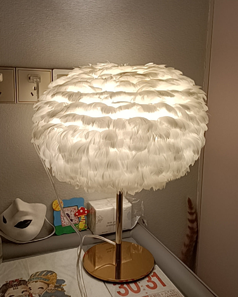 Table Lamp - Globe Feather