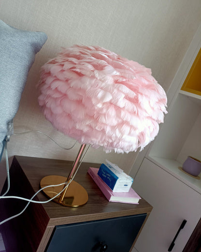 Table Lamp - Globe Feather