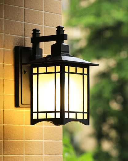 Handcrafted Outdoor Wall Sconce – Black or Vintage Copper Finish