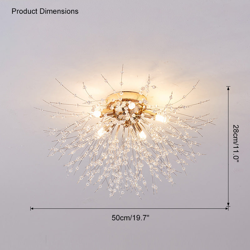 Dandelion Crystal Ceiling Light