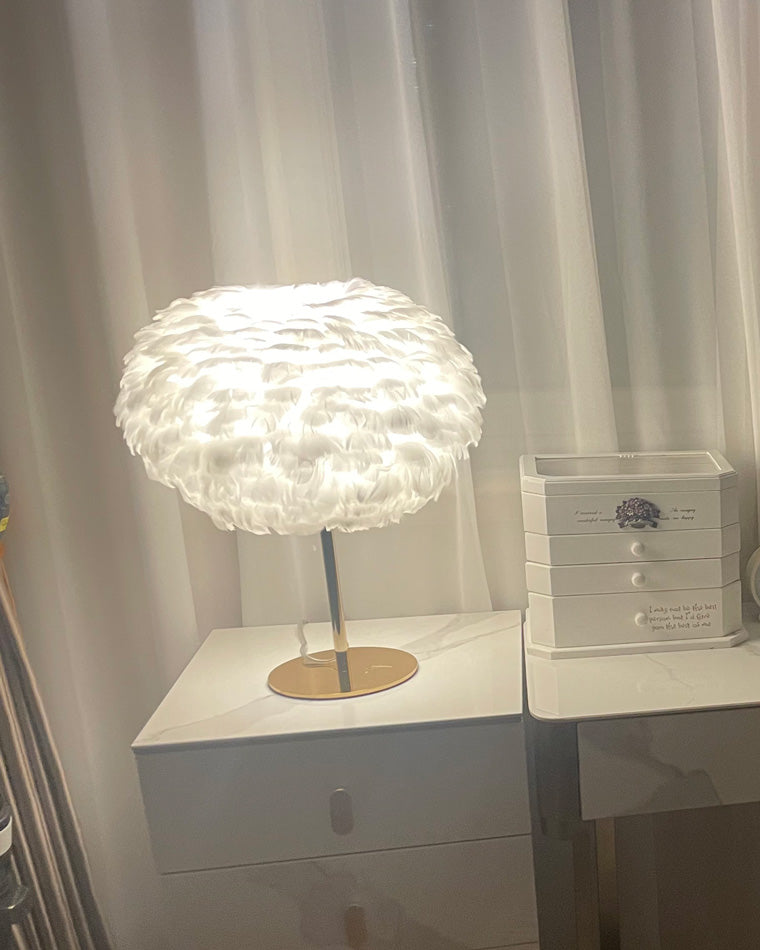 Table Lamp - Globe Feather