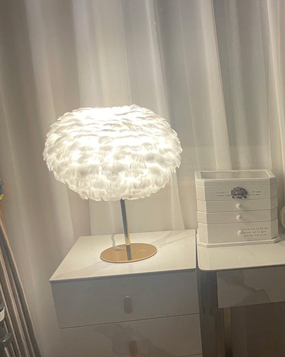 Table Lamp - Globe Feather