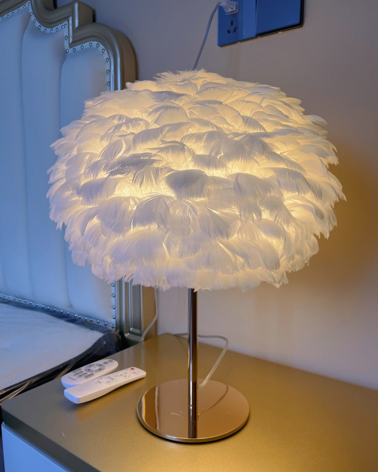 Table Lamp - Globe Feather