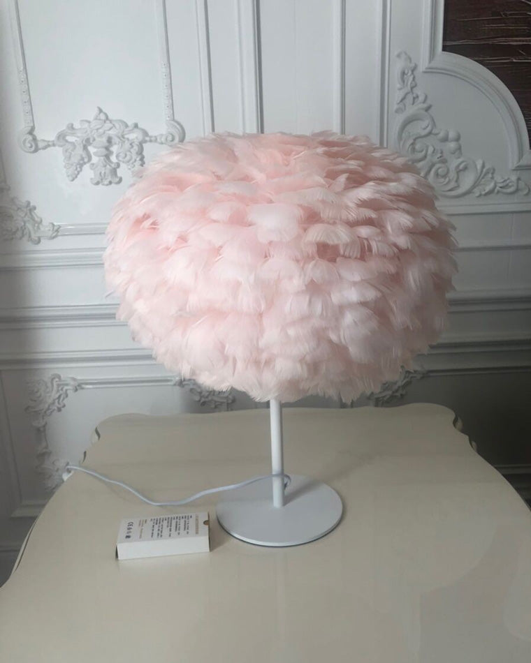 Table Lamp - Globe Feather