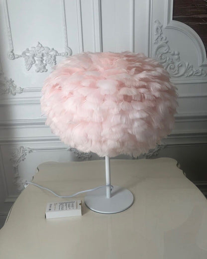 Table Lamp - Globe Feather