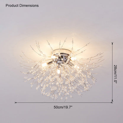 Dandelion Crystal Ceiling Light