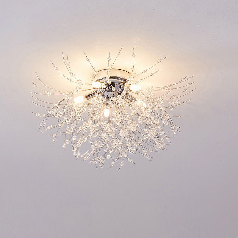 Dandelion Crystal Ceiling Light