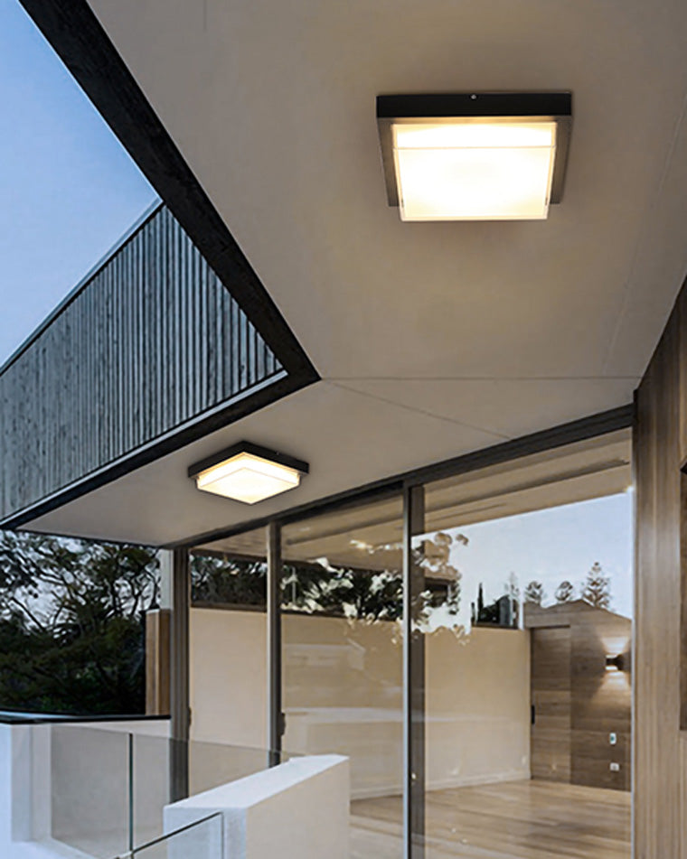 Outdoor Ceiling Light - Square Glow