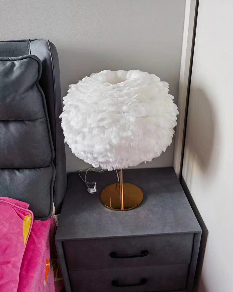 Table Lamp - Globe Feather