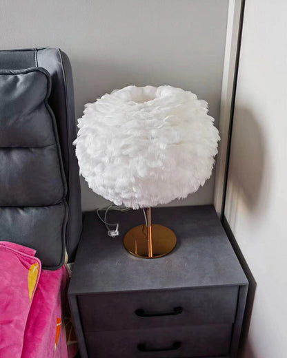 Table Lamp - Globe Feather