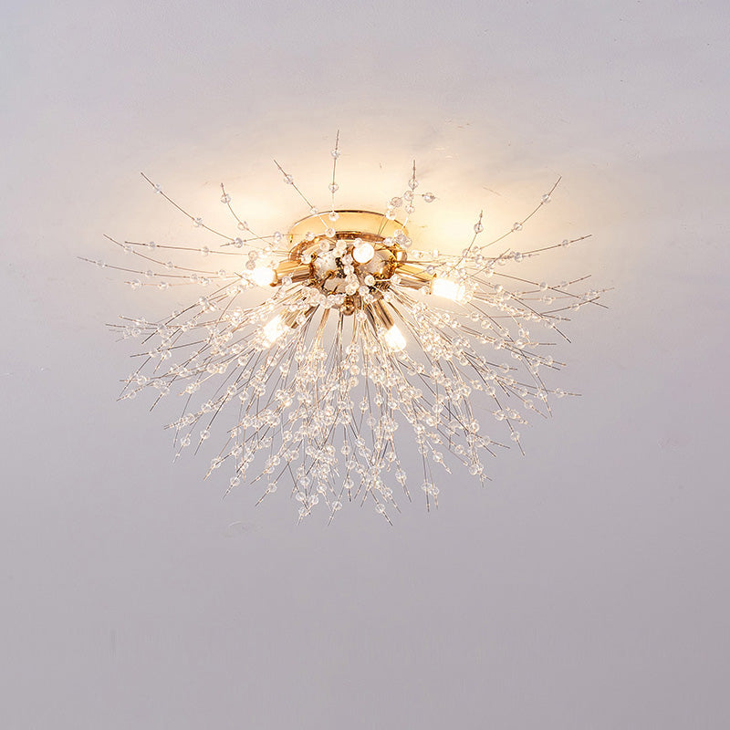 Dandelion Crystal Ceiling Light