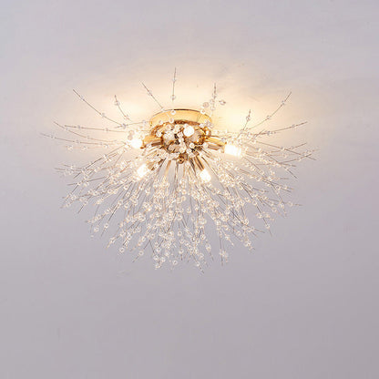 Dandelion Crystal Ceiling Light
