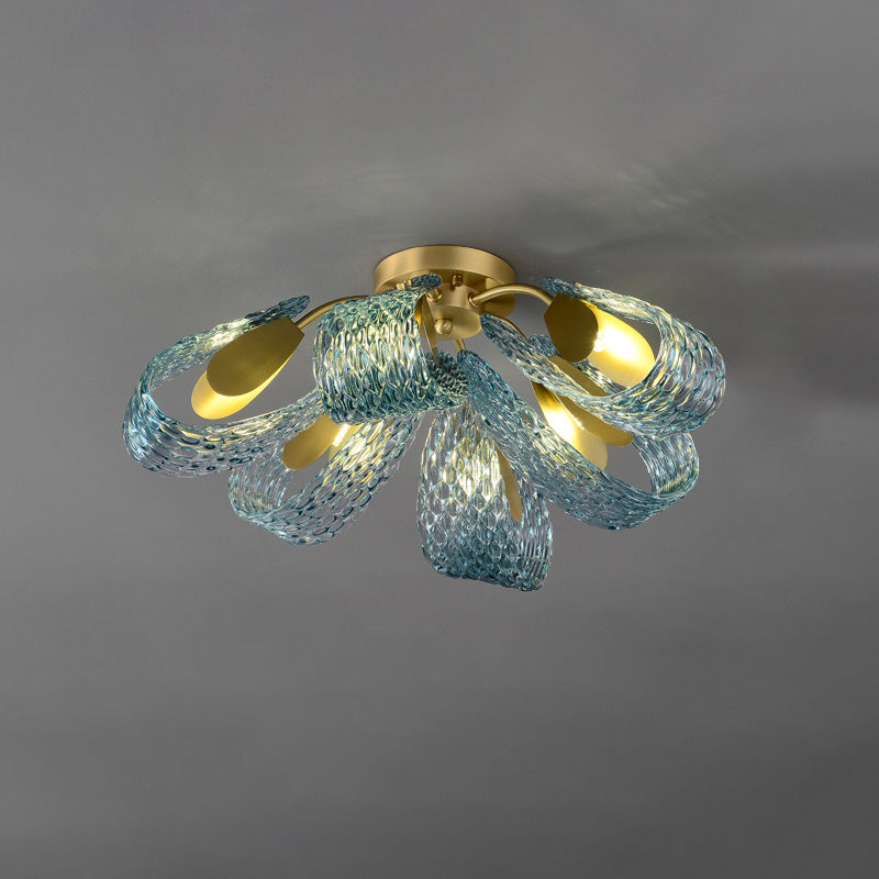 Peacock Artistic Glass Chandelier