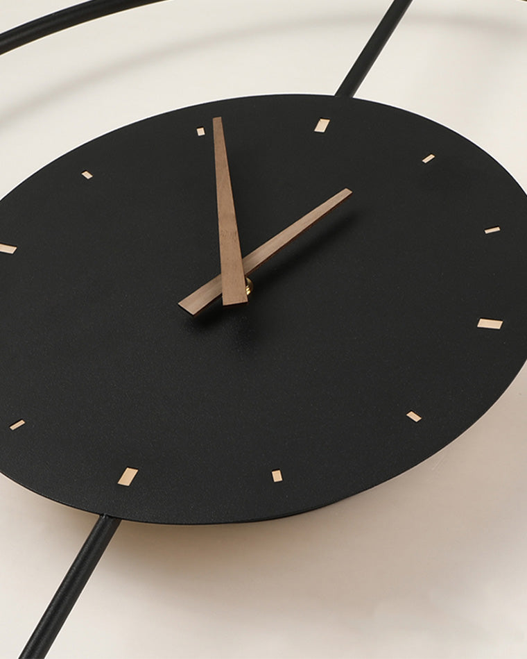 Modern Wall Clock with LED Lighting