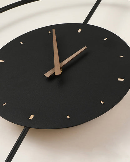 Modern Wall Clock with LED Lighting