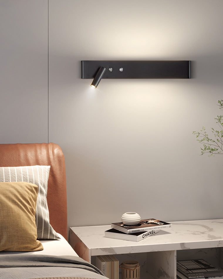 Linear Wall Light with Adjustable Spotlight and Switch