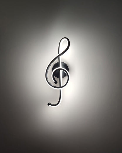 Musical Note Sculptural Wall Light - Modern and Creative Design