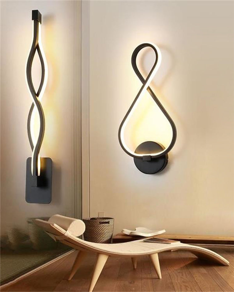Musical Note Sculptural Wall Light - Modern and Creative Design
