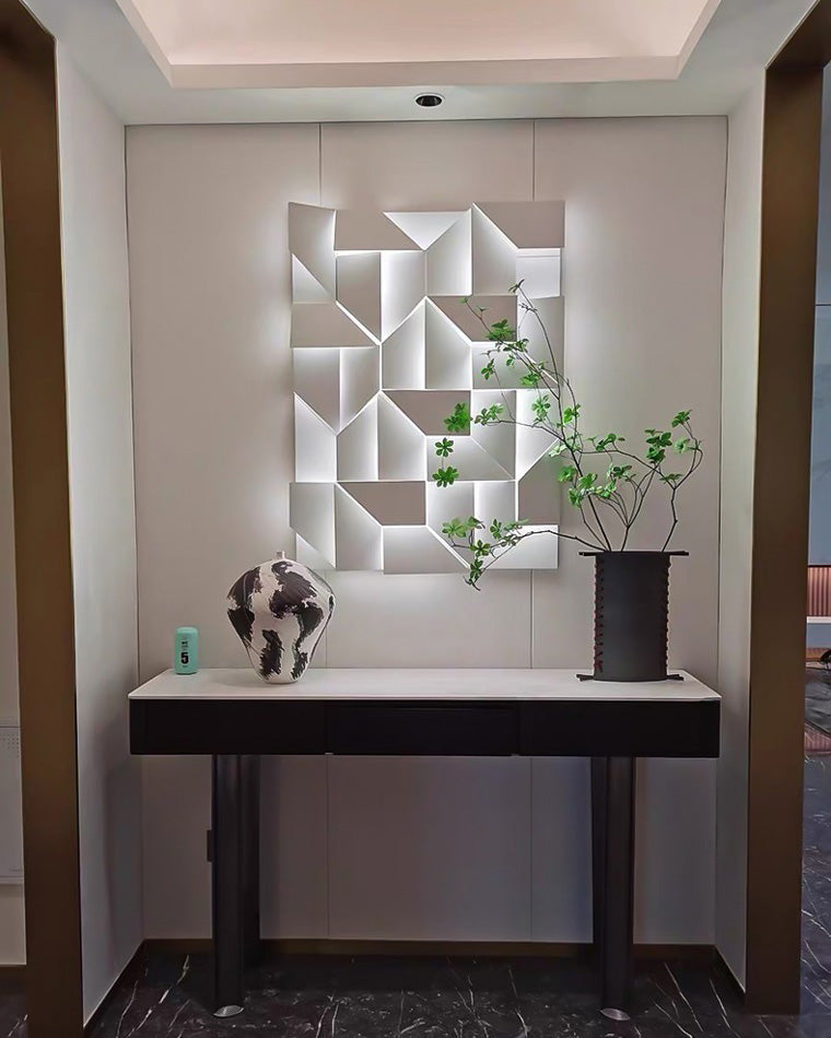 Rectangular Sculptural Wall Light