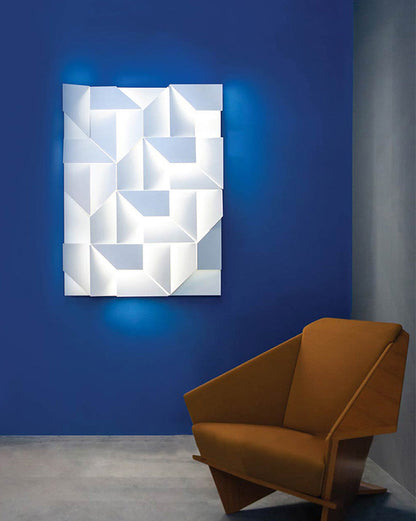 Rectangular Sculptural Wall Light